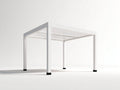 Pergola da giardino - Alluminio - 300x300x250 cm - Bianco - Stile moderno minimalista