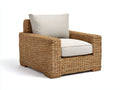 Poltrona da giardino-Rattan-Tessuto-108x97x87 cm-Beige-Marrone-Stile contemporaneo