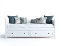 Divano letto-Legno-Tessuto-210x94x82 cm-Bianco-Moderno